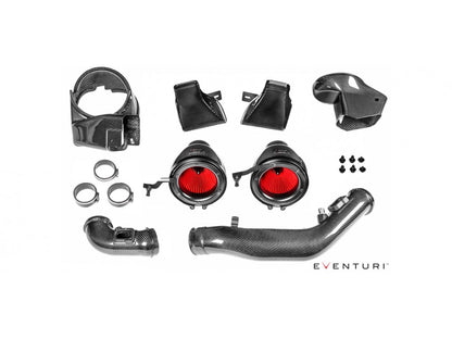 Karbonowy układ dolotowy Eventuri V2 do BMW M3 F80 oraz M4 F82/F83