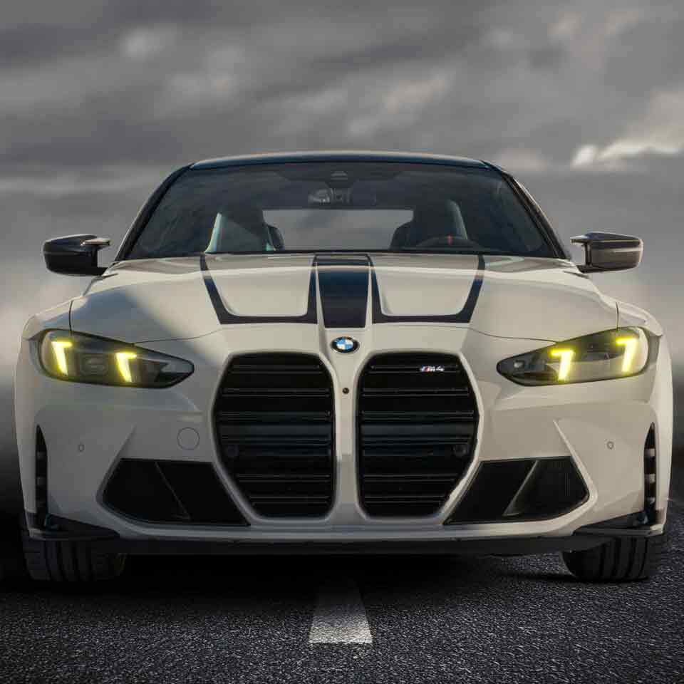 Żółte moduły DRL do BMW M3/M4 LCI 2024+ (G80/G81/G82/G83)