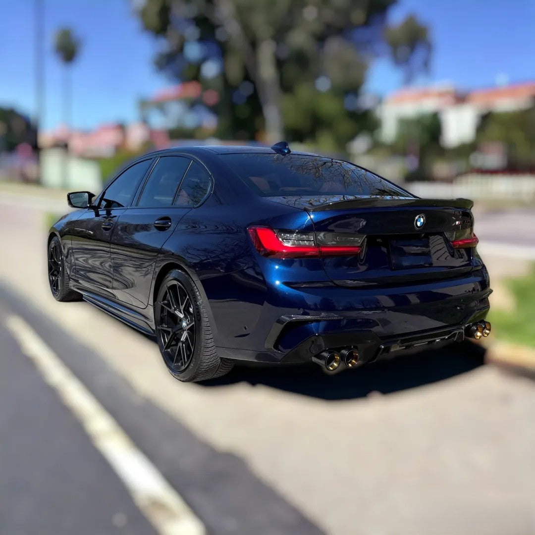 'Performance Style' Threshold Extensions for BMW Series 3 (G20/G21) Pre-LCI 2019+ in Gloss Black