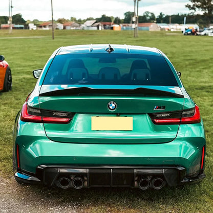 'PSM Style' spoiler for BMW M3 G80 and Series 3 G20 in glossy black