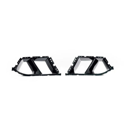 'Front Spoilers 'Performance Style' for BMW M3/M4 (G80/G81/G82/G83) in Gloss Black'