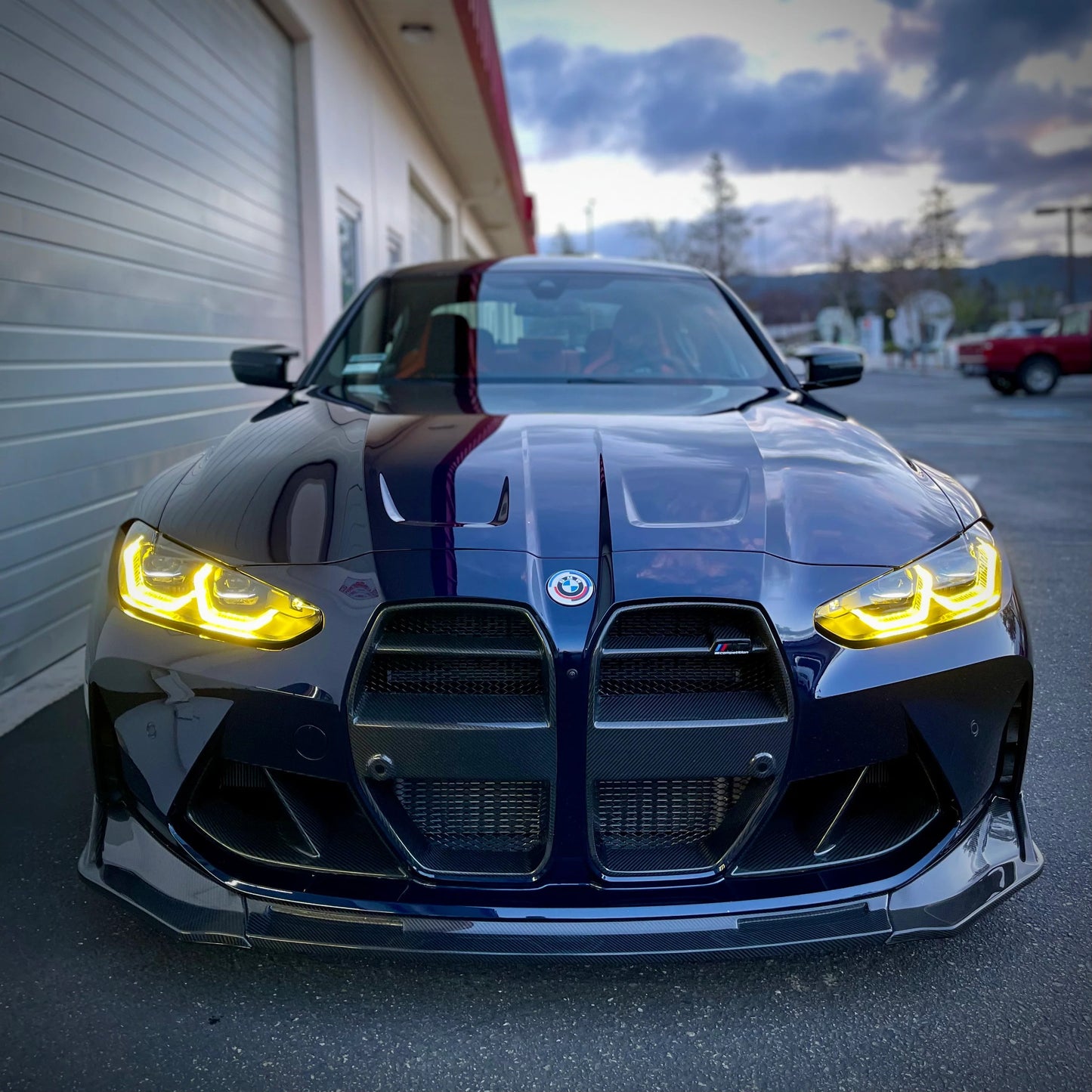 'V-Style' Carbon Front Splitter for BMW M3/M4 (G80/G81/G82/G83)