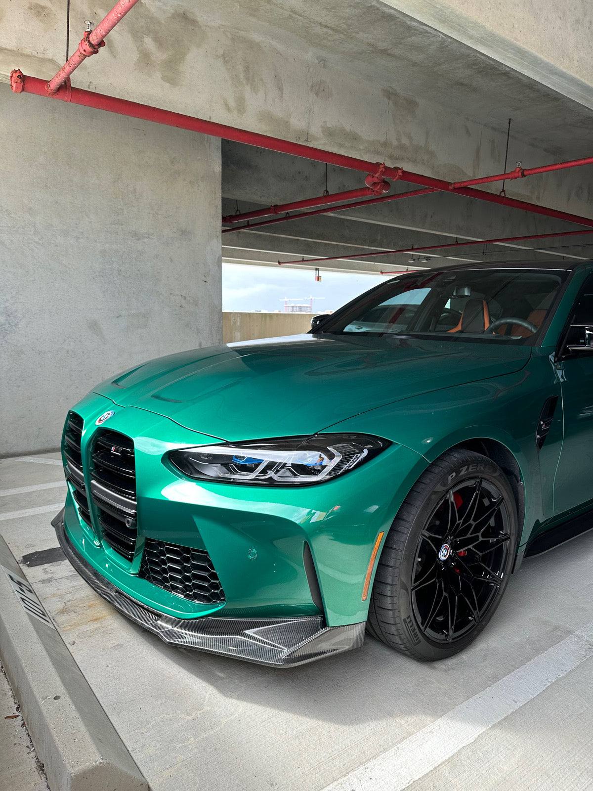 'V-Style' Carbon Front Splitter for BMW M3/M4 (G80/G81/G82/G83)