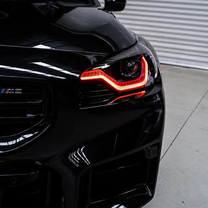 Żółte moduły DRL RGB do BMW M2 G87 oraz Serii 2 G42